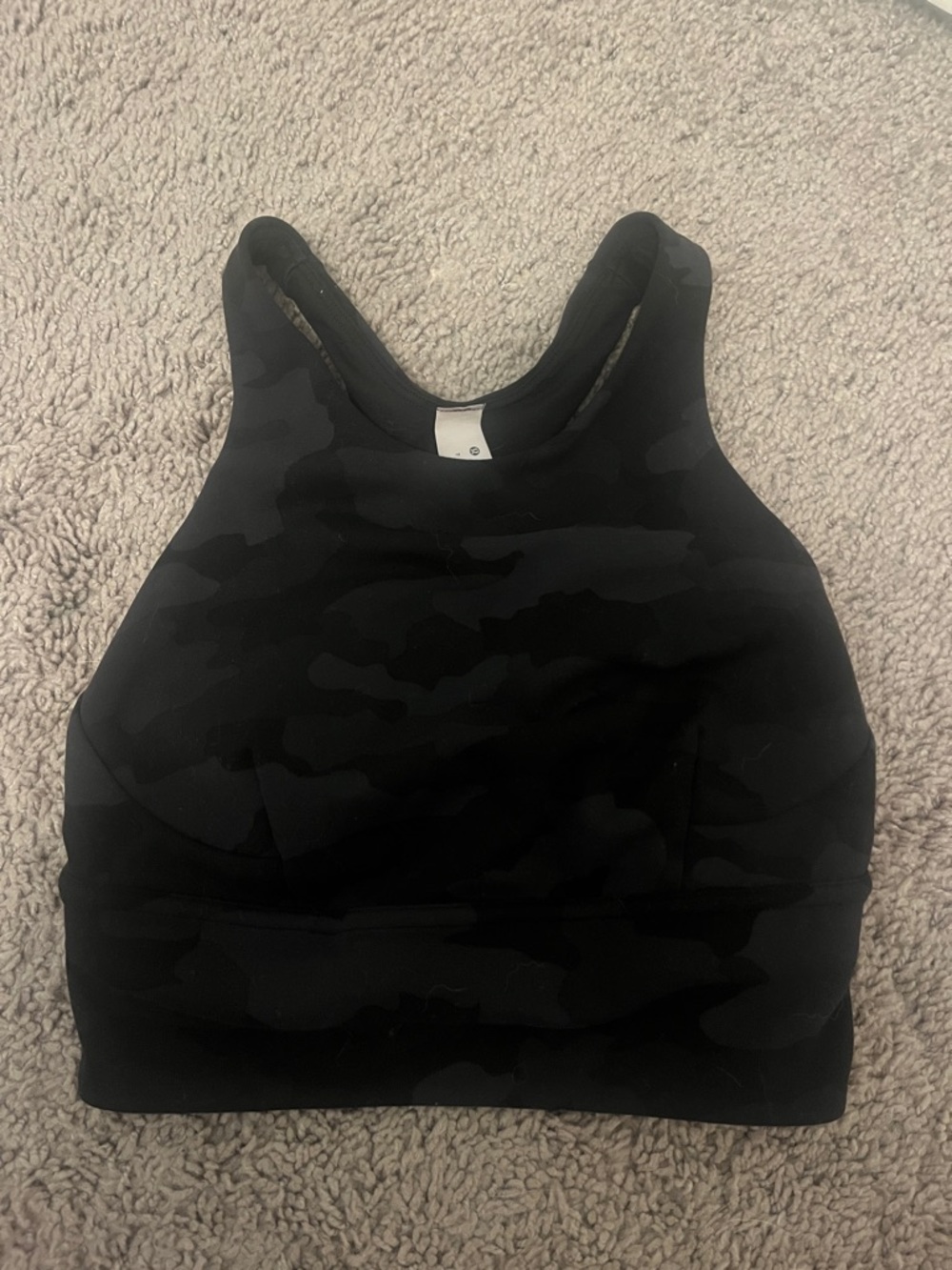 Lululemon Black Camo Sports Bra